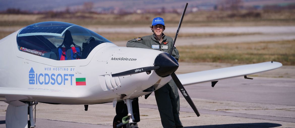 Another World Record Attempt is Proudly Sponsored by ICDSoft Mack and his ultralight aircraft