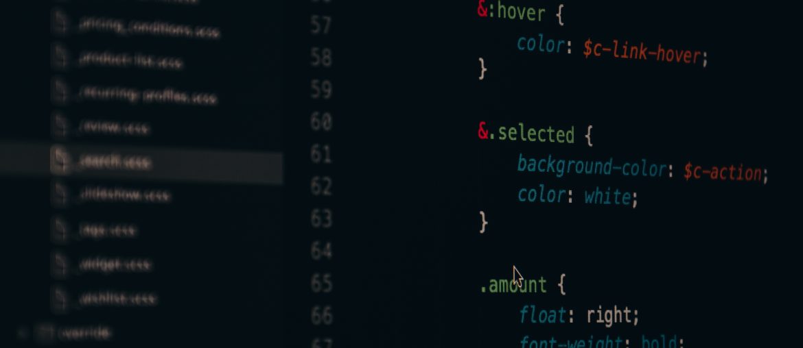What is CSS – Cascading Stylesheets Explained Close-up of a computer screen displaying CSS code with highlighted syntax for styling web page elements.
